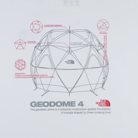 GEODOME L/S R/TEE WHITE NT7TS01K
