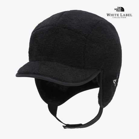 PUFFY FLEECE EARMUFF CAP BLACK NE3CS52J
