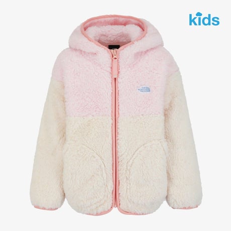 K'S TEDDY-BO FLEECE JACKET LIGHT PINK NJ4FS52T