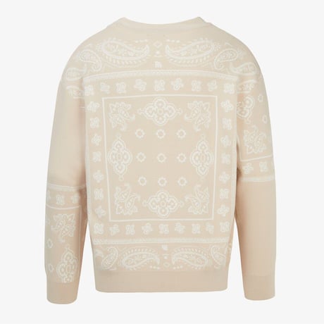 M'S PAISLEY CARDIGAN LIGHT BEIGE NJ5SR55C