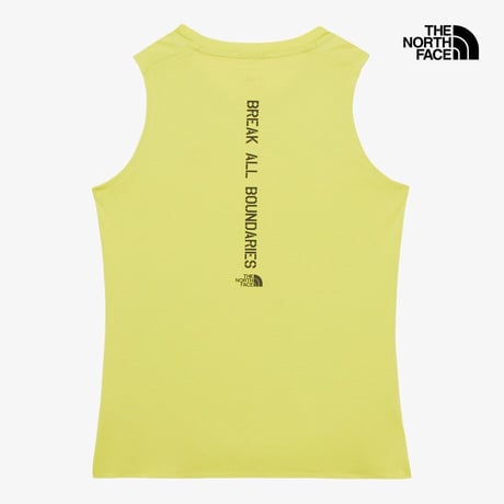 W'S TNF RUN SLEEVELESS LIME NT7VR03B
