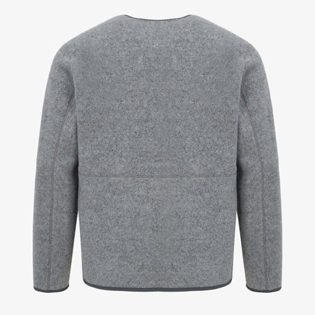 VERMO WOOL FLEECE JACKET LIGHT GRAY NJ4FR59B