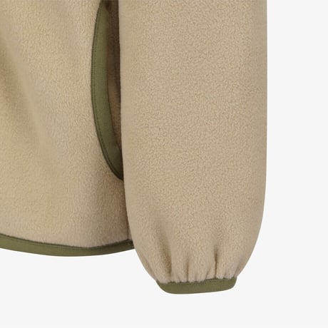 K'S CAMPOUT FLEECE JACKET LIGHT BEIGE NJ4FS51T