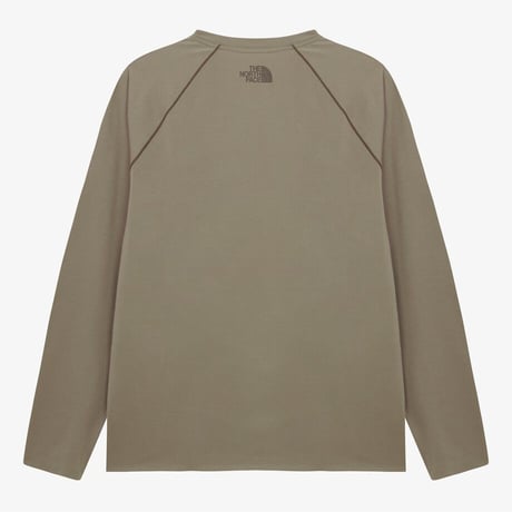 M'S SALIO L/S R/TEE BEIGE BROWN NT7TR51D
