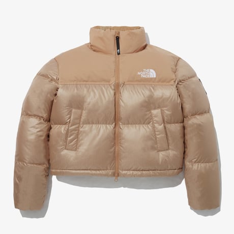 W'S NOVELTY NUPTSE RDS DOWN JACKET BEIGE BROWN NJ1DP85N