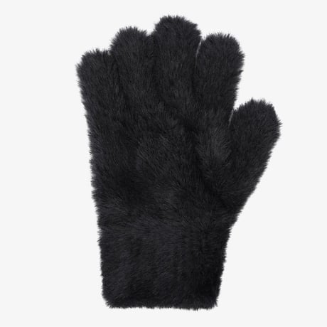 K'S MELLY FUR GLOVES BLACK NJ3GS54R