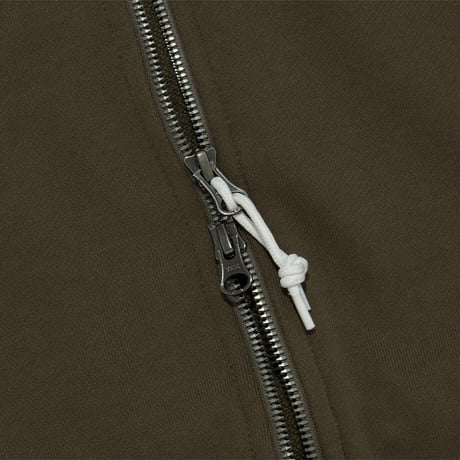 M'S ESSENTIAL HOOD ZIP UP DARK BROWN NJ5JQ53C