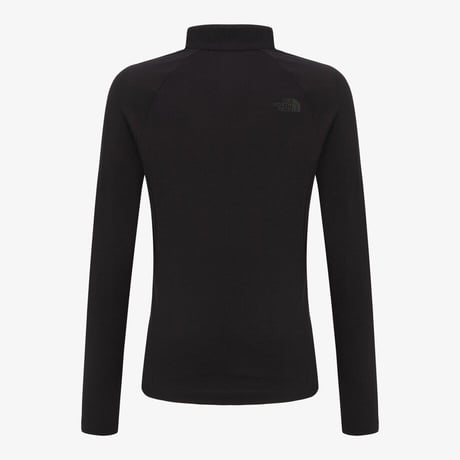 W'S ASCEND L/S ZIP TEE BLACK NT7LR31B