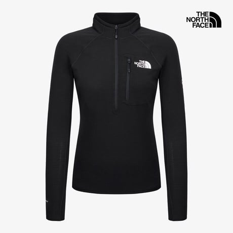 【SUMMIT SERIES】W'S SUMMIT HAYES L/S ZIP TEE BLACK NT7LS99B
