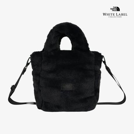 PLUMPY TOTE BAG MINI FUR REAL BLACK NN2PR69