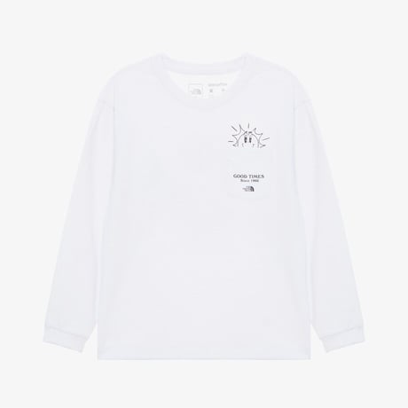 K'S CAMPOUT L/S R/TEE WHITE NT7TR01T