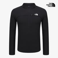 【SUMMIT SERIES】EIGER L/S ZIP TEE BLACK NT7LS00A