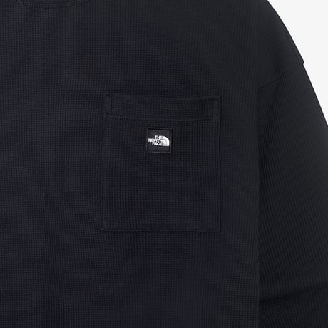 WAFFLE L/S R/TEE BLACK NT7TR02J