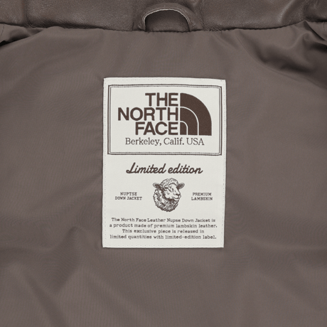 【数量限定】W'S LEATHER NUPTSE JACKET (RDS) LIGHT BROWN NJ1DR89K