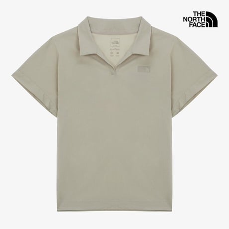 W'S FROST S/S POLO GRAYISH BEIGE NT7PR42C