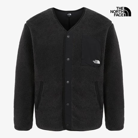 TEDDY FLEECE CARDIGAN CHARCOAL NJ4FR57A