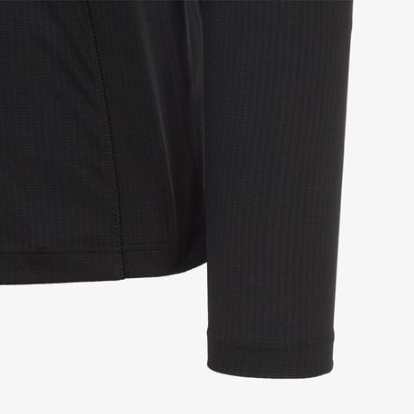 W'S BISTI L/S ZIP TEE BLACK NT7LR32A