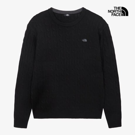 M'S CABLE SWEATER BLACK NT7AS53A