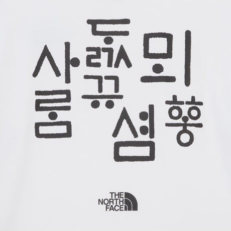 W'S HANGEUL S/S R/TEE WHITE NT7US55A
