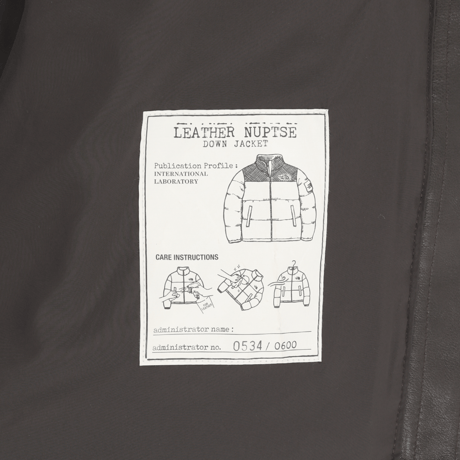 【数量限定】LEATHER NUPTSE JACKET (RDS) BROWN NJ1DR54K