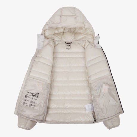 【SUMMIT SERIES】W'S LIGHT HEAT DOWN HOODIE (RDS) MARSHMALLOW NJ1DS40B