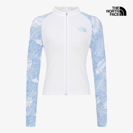W'S WAVEY PRINT RASHGUARD SKY BLUE NJ5JR34A