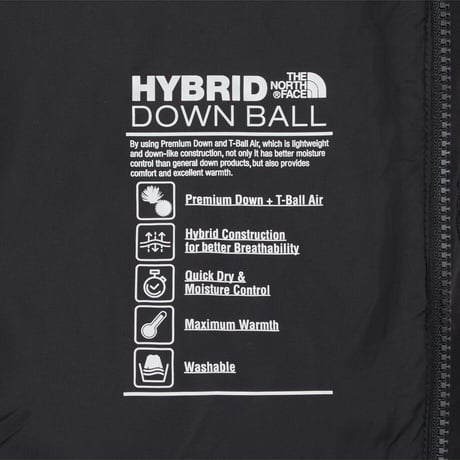 M'S MOVE LIGHT EX HYBRID DOWN JACKET REAL BLACK NJ1DS64B