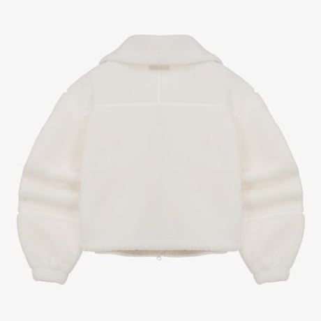 W'S PUFFY FLEECE JACKET IVORY NJ4FQ80