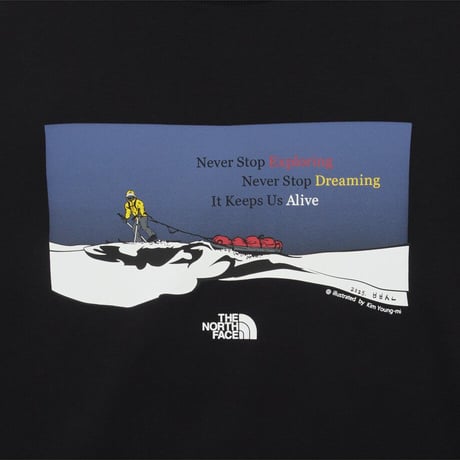 M’S 69DAYS EXPEDITION S/S R/ TEE 2 BLACK NT7US63A