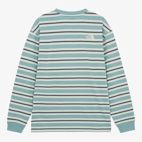 M'S EASYON STRIPE L/S R/TEE JADE NT7TR56C