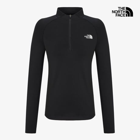 【SUMMIT SERIES】W'S SUMMIT BASE L/S ZIP TEE BLACK NT7LQ84A