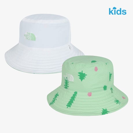 K'S REVERSIBLE BUCKET HAT LIGHT GREEN NE3HS02S