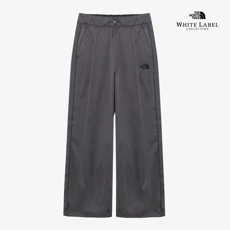 W'S SATIN WIDE PANTS CHARCOAL GREY NP6NR32K