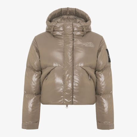 W'S GLOSSY ELBERON RDS DOWN JACKET BEIGE BROWN NJ1DQ81M