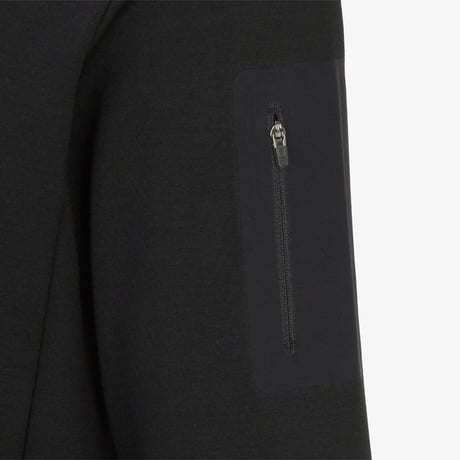 BASODINO L/S ZIP TEE BLACK NT7LR50A