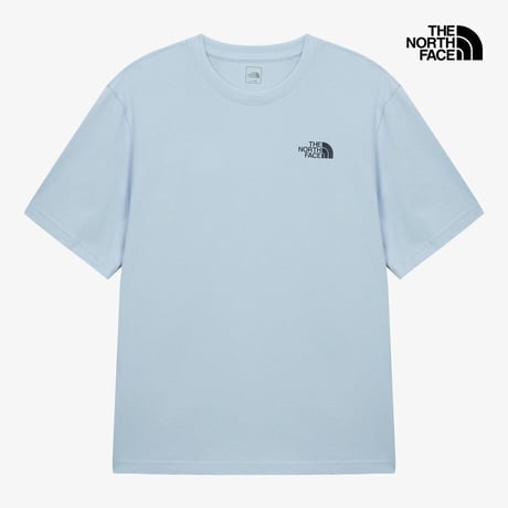 M'S COTTON BASIC S/S R/TEE LIGHT BLUE NT7US03E