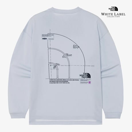 DOME LOGO L/S R/TEE LIGHT BLUE NT7TR03L