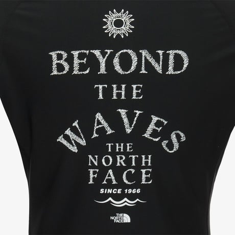 W'S SURF RASHGUARD ZIP UP BLACK NJ5JS31A