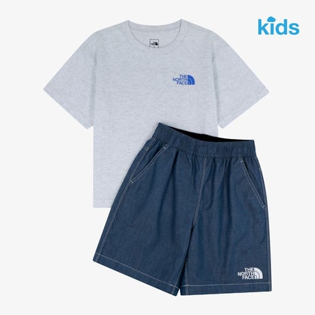 K'S HIKE EX CREW SET HEATHER GRAY NT7US22U