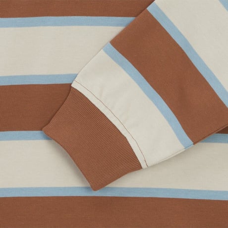 M'S EASYON STRIPE POLO TEE CAMEL NT7TR57C