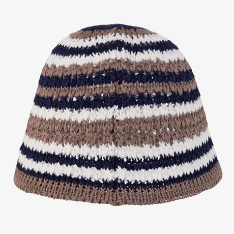 W CROCHET BUCKET HAT BEIGE BROWN NE3HR03L