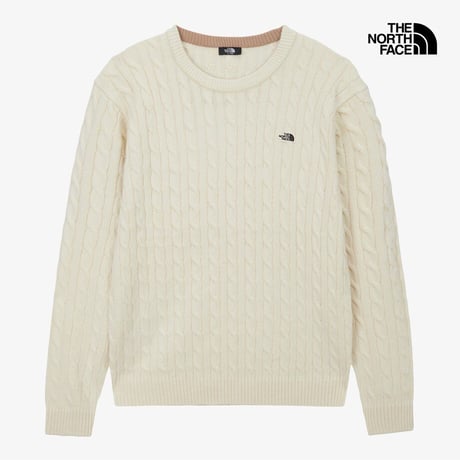 M'S CABLE SWEATER VANILLA NT7AS53B