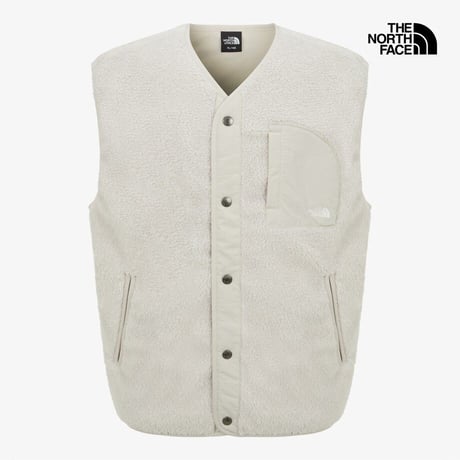 TEDDY FLEECE VEST CREAM BEIGE NV4FR57C