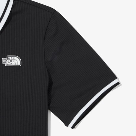 W'S ICE FIELD S/S ZIP UP POLO BLACK NT7PQ37A