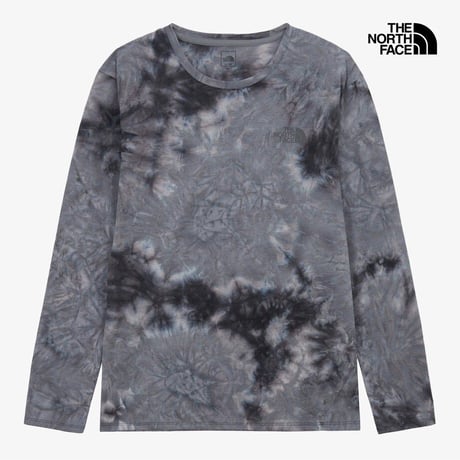 M'S FLOW-DYE L/S R/TEE GRAY NT7TS56A