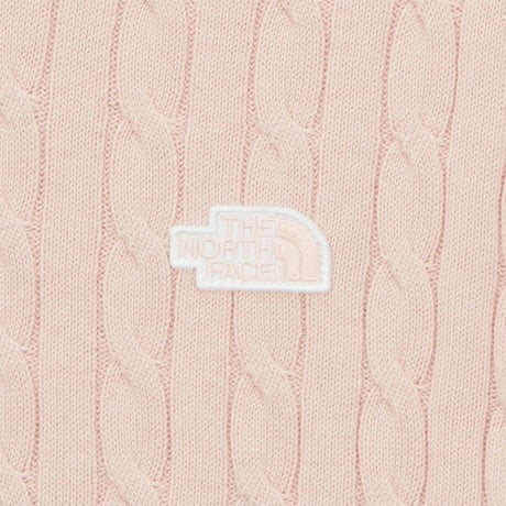 W'S CABLE S/S SWEATER SOFT PINK NT7AS31A