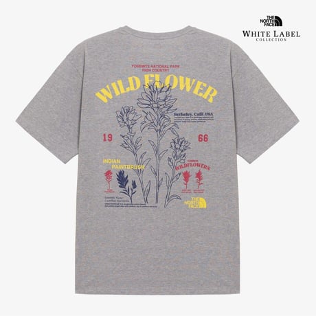 FLORAL S/S R/TEE MELANGE GREY NT7UR08L