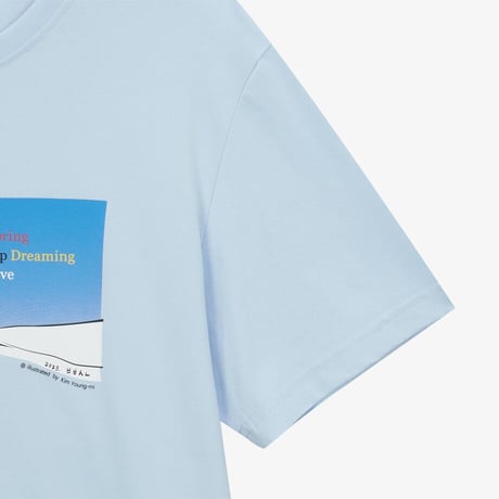 M’S 69DAYS EXPEDITION S/S R/ TEE 2 LIGHT BLUE NT7US63C