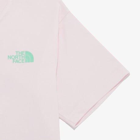 W'S TNF HANGEUL S/S R/TEE LIGHT PINK NT7UR42D