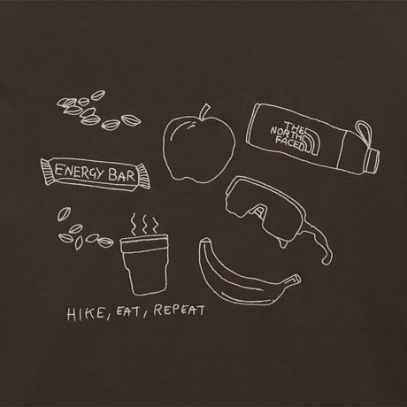 W HIKE PICNIC BOXY SS TEE-GRAPHIC BLACK COFFEE NT7US82B